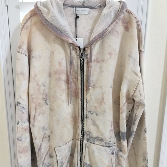 FAITH CONNEXION Mens Laced Hooded Sweat Jacket Sz M Grey 100% Cotton NEW $760 - Picture 2 of 12